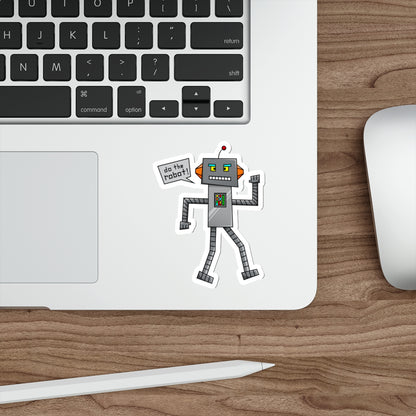 Die-Cut Stickers | Vibrant Art for Personalization (Do the Robot)