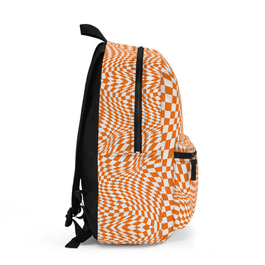 Backpack School Bag (Orange pixels)