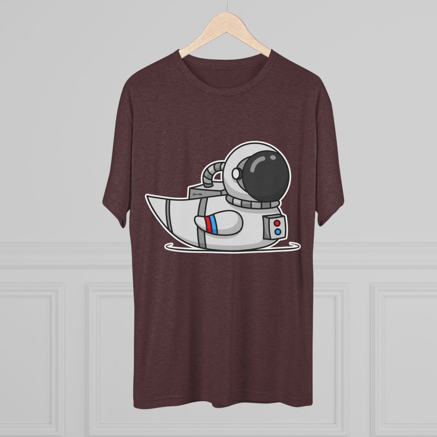 Unisex Tri-Blend Crew Tee (Astronaut Duck)