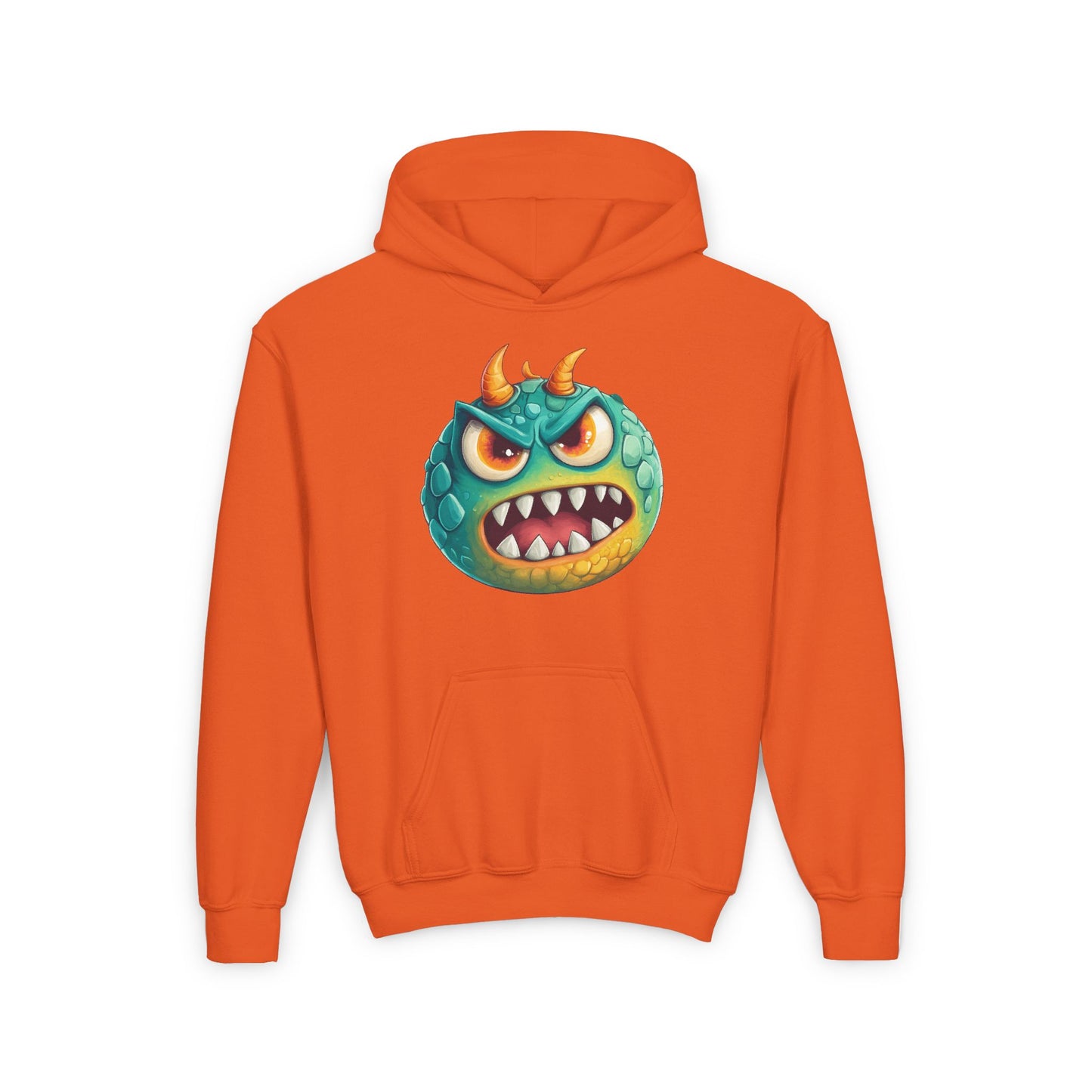 Youth Heavy Blend Hooded Sweatshirt (Green Monster 2)