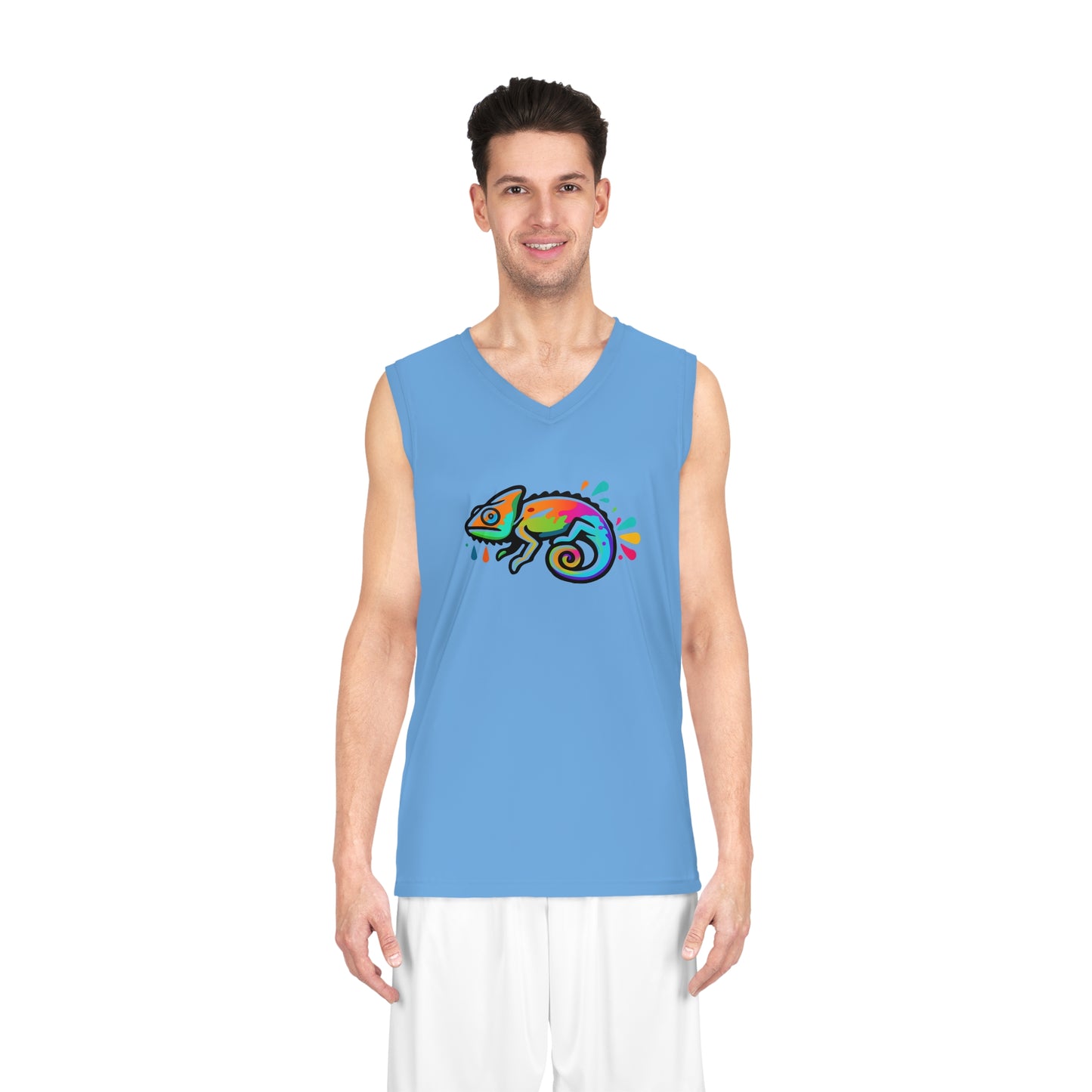 Light Blue Basketball Jersey (AOP)