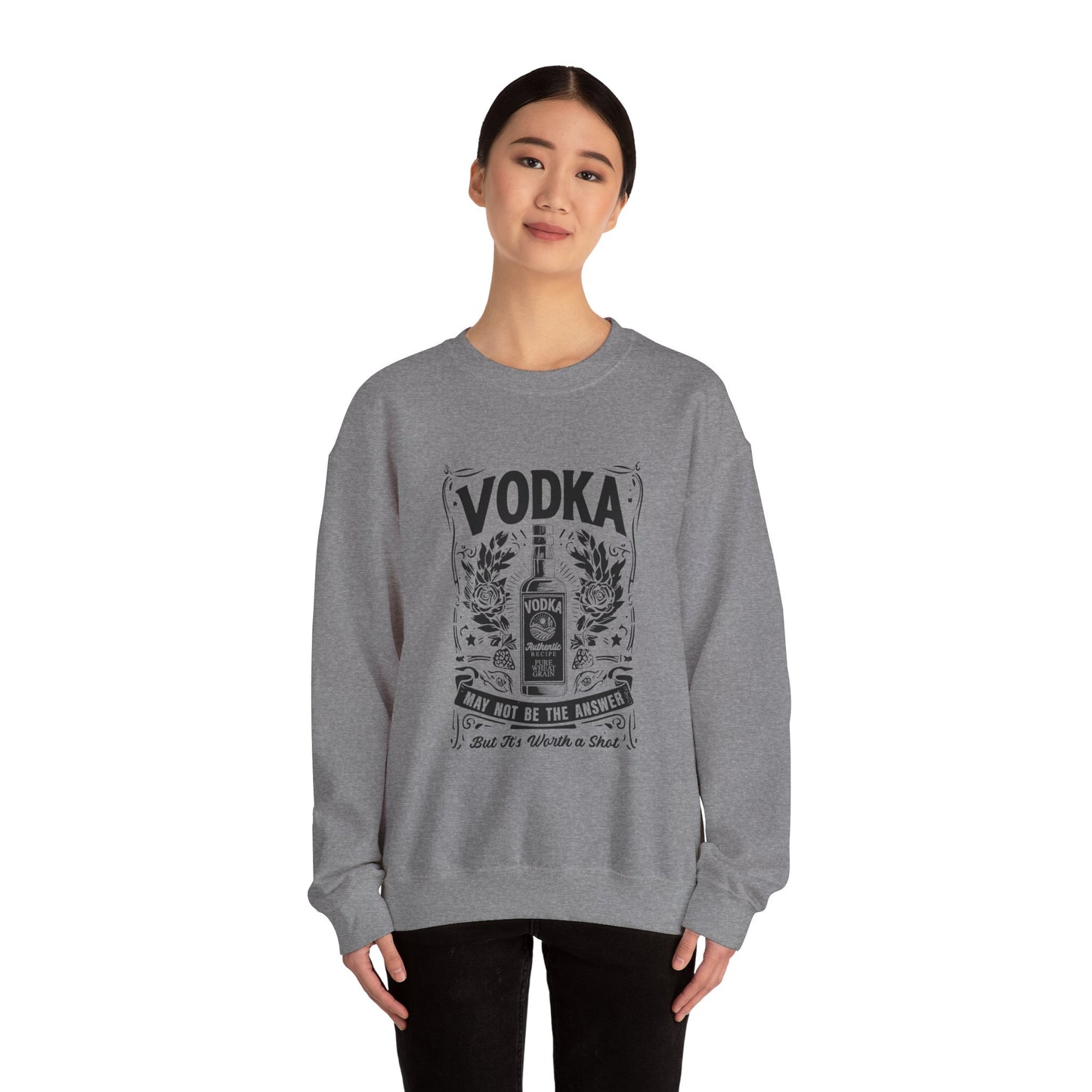 Unisex Heavy Blend™ Crewneck Sweatshirt (Vodka - Worth a Shot)