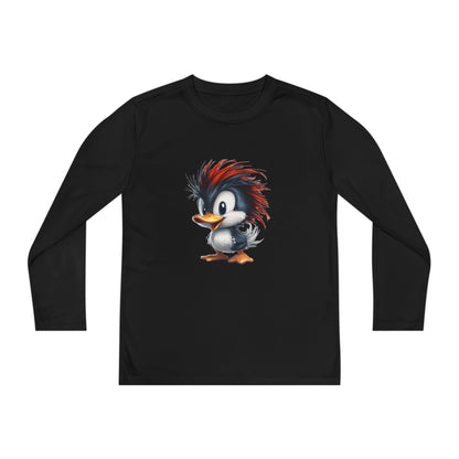 Youth Long Sleeve Competitor Tee (Red Hair Duck)