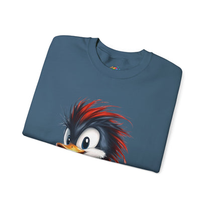 Unisex Heavy Blend™ Crewneck Sweatshirt (Red Hair Duck)