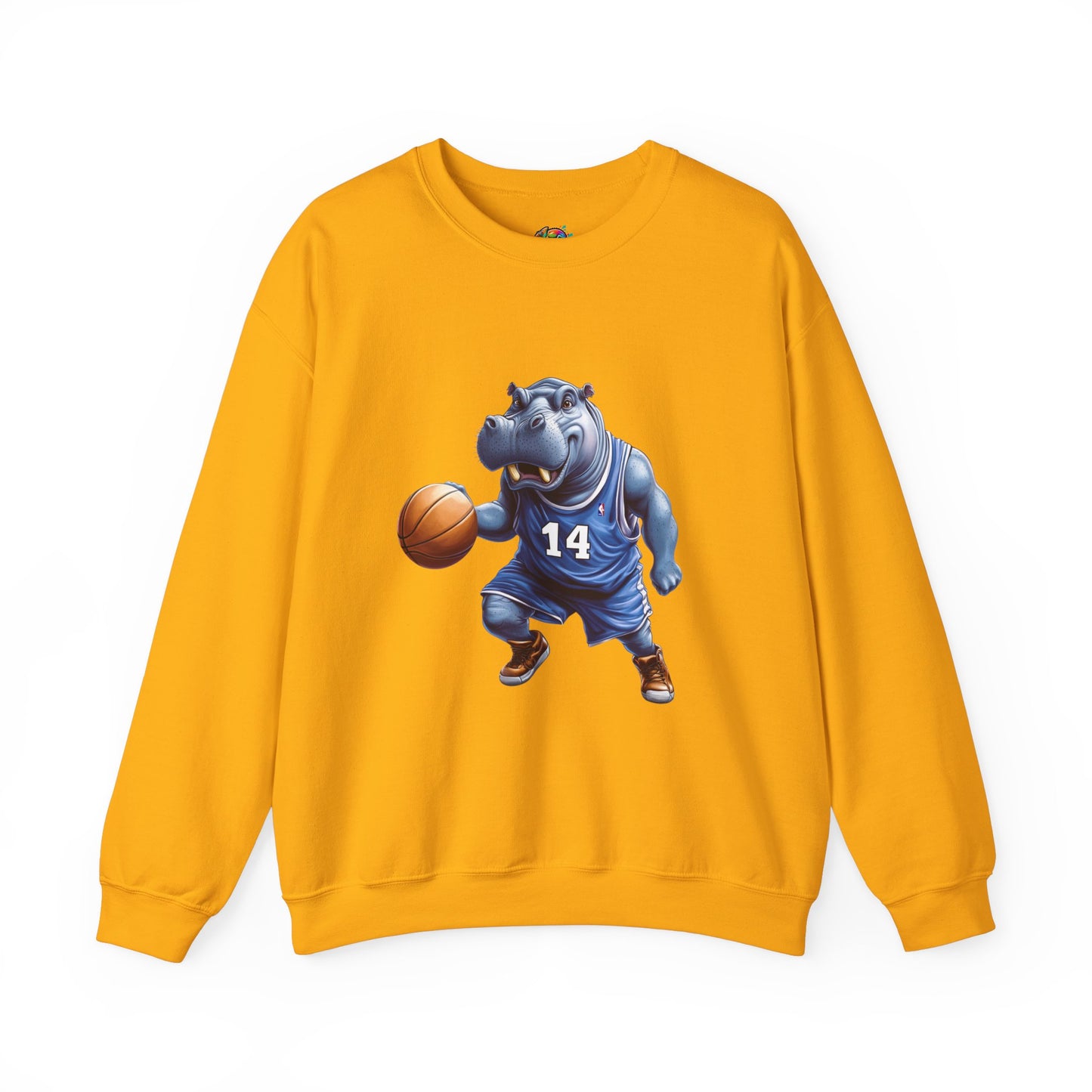 Unisex Heavy Blend™ Crewneck Sweatshirt (Hippo Baller)