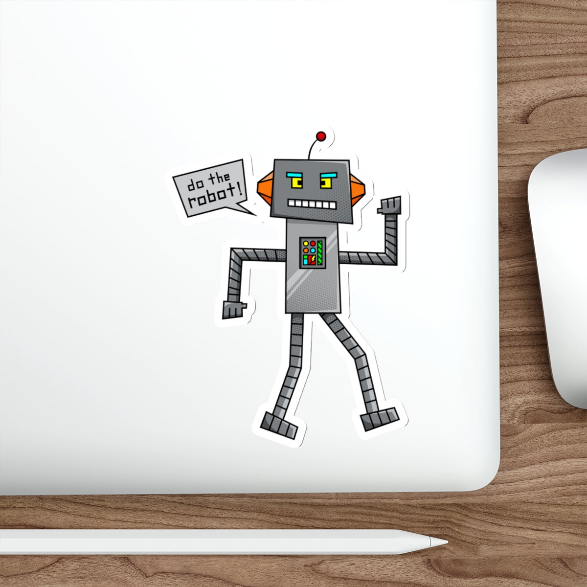 Die-Cut Stickers | Vibrant Art for Personalization (Do the Robot)