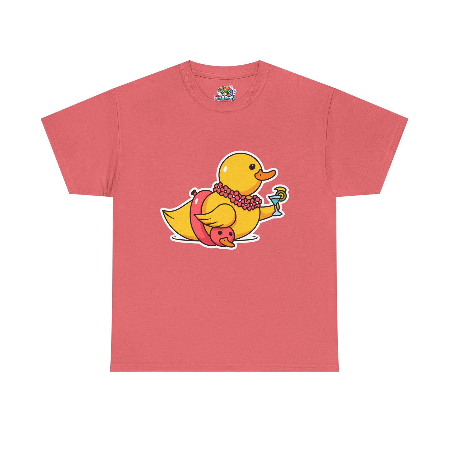 Unisex Heavy Cotton Tee (Tropical Duck)