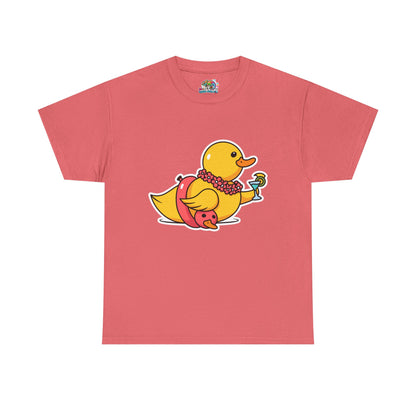Unisex Heavy Cotton Tee (Tropical Duck)