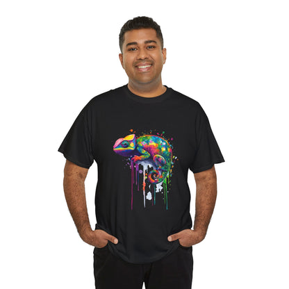 Unisex Heavy Cotton Tee (Realistic Chameleon)