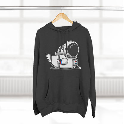 Three-Panel Fleece Hoodie (Astronaut Duck)