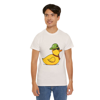 Unisex Heavy Cotton Tee (Gangster Duck)