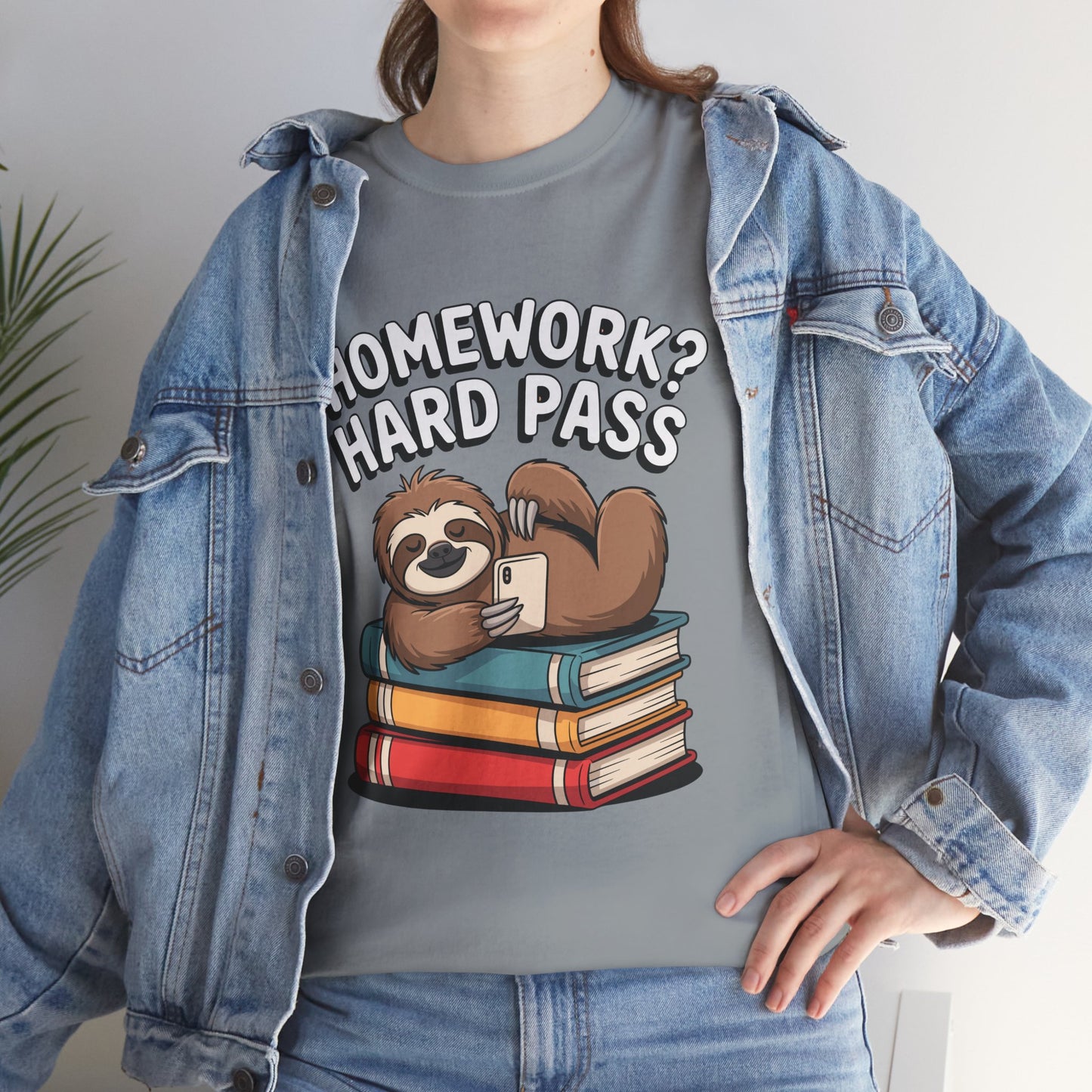 Unisex Heavy Cotton Tee (Homework? Hard Pass)