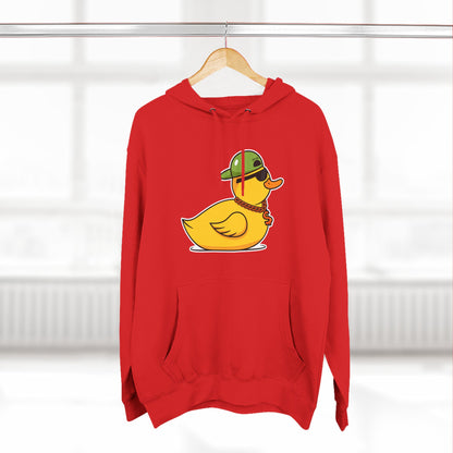 Three-Panel Fleece Hoodie (Gangster Duck)