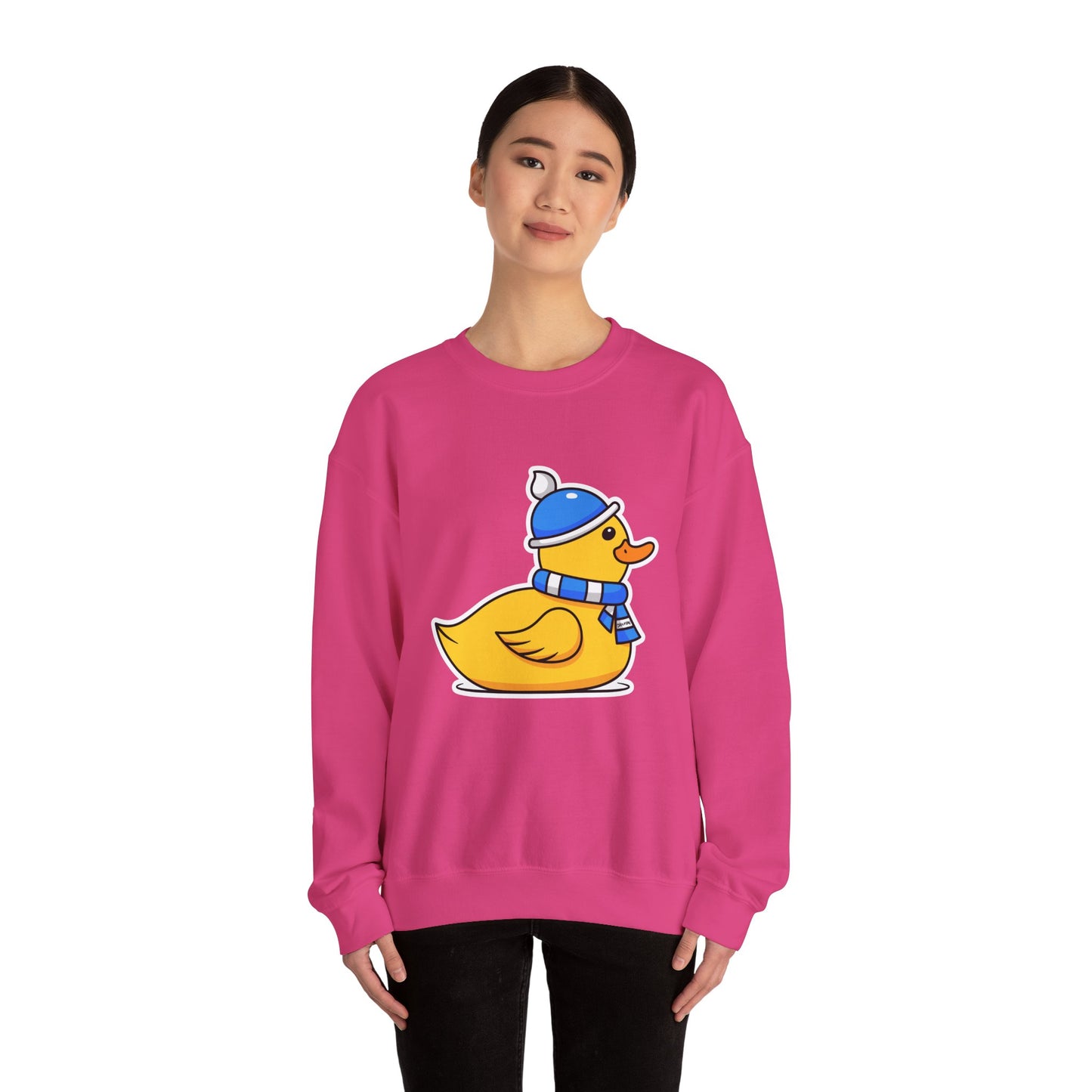 Unisex Heavy Blend™ Crewneck Sweatshirt (Chilly Duck)
