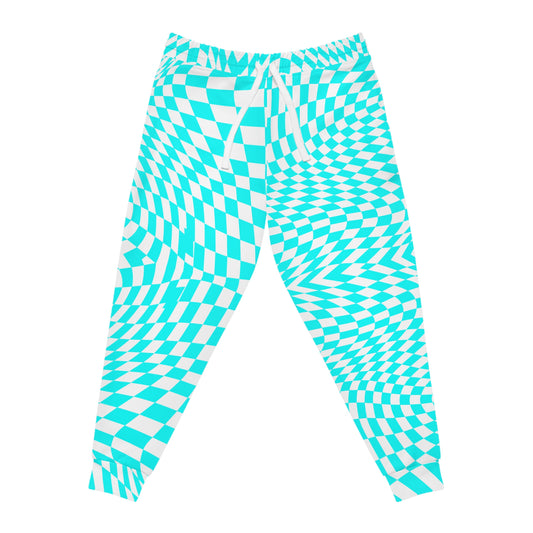 Athletic Joggers (Cyan Pixels)