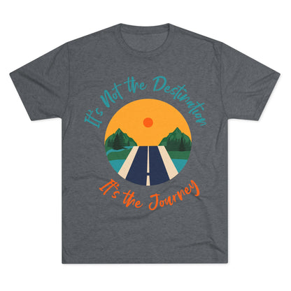 Unisex Tri-Blend Crew Tee (It's not Destination, It's Journey)