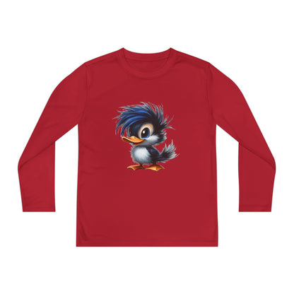 Youth Long Sleeve Competitor Tee (Blue Hair Duck)