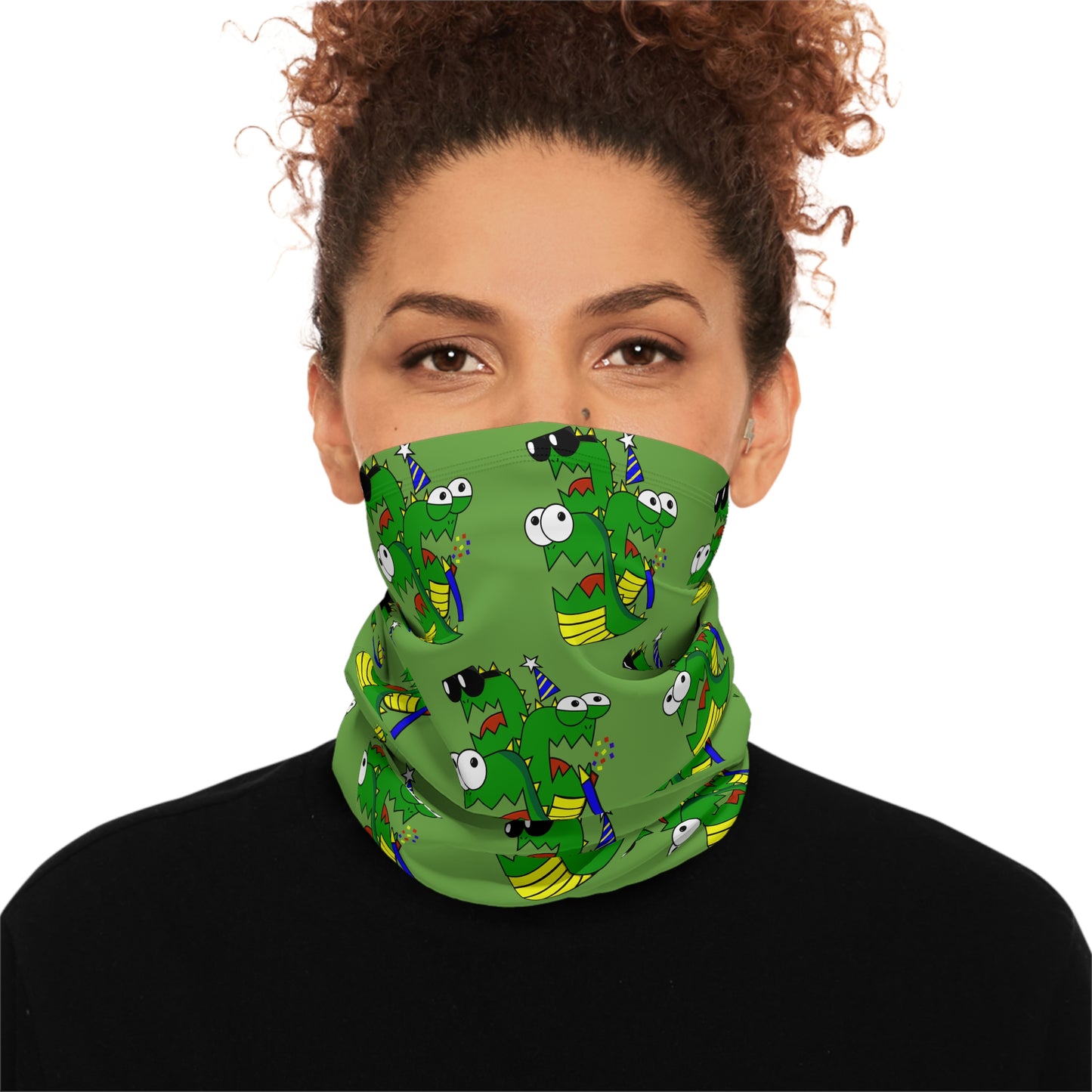 Winter Neck Gaiter With Drawstring (Larry the Snake thing)