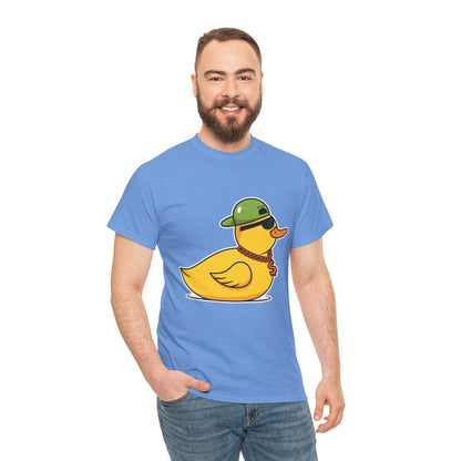 Unisex Heavy Cotton Tee (Gangster Duck)