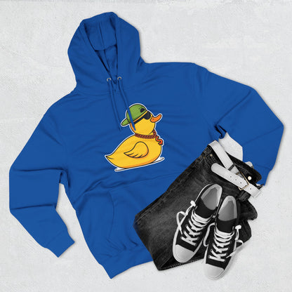 Three-Panel Fleece Hoodie (Gangster Duck)