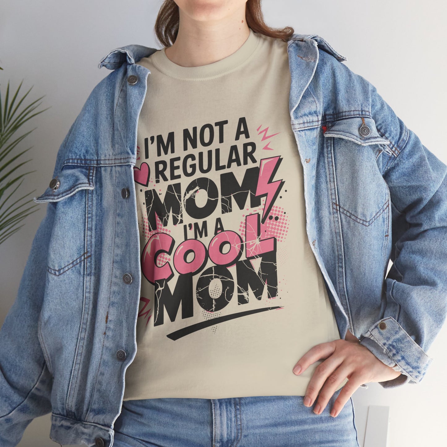 Unisex Heavy Cotton Tee (I'm Not a Regular Mom, I'm a Cool Mom)