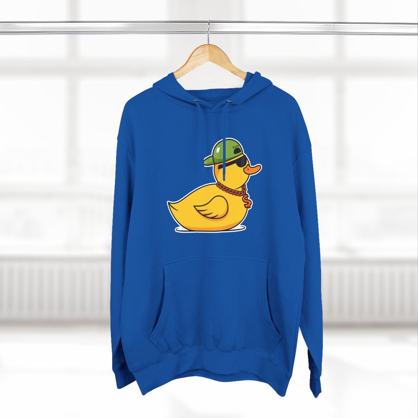 Three-Panel Fleece Hoodie (Gangster Duck)