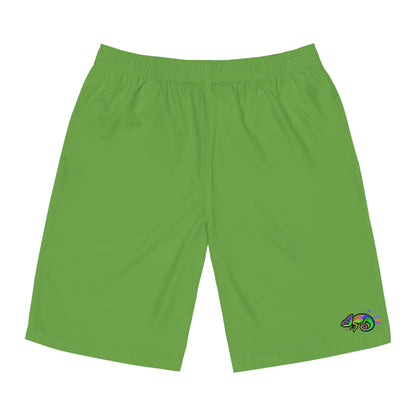 Green Men's Board Shorts (AOP)