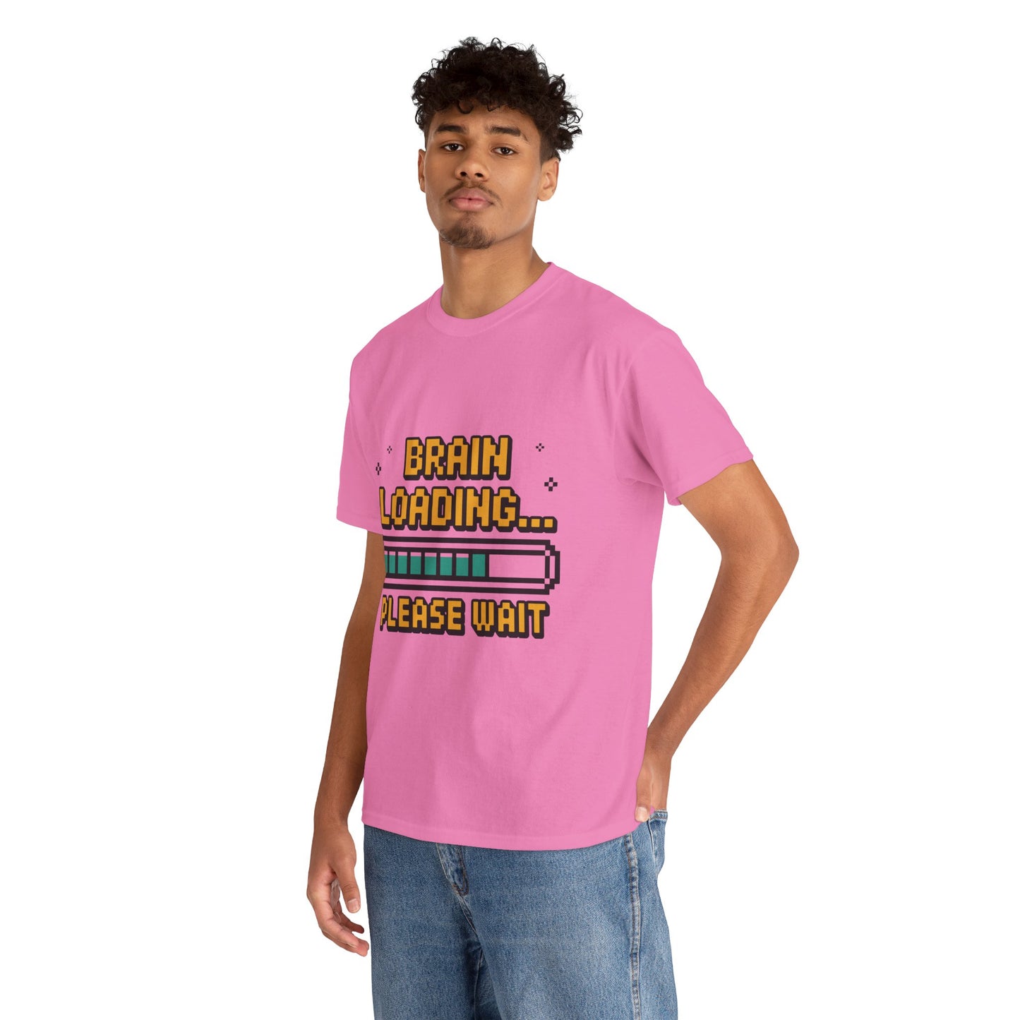 Unisex Heavy Cotton Tee (Brain Loading...Please Wait)