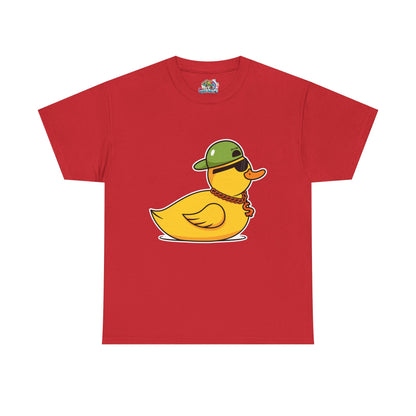 Unisex Heavy Cotton Tee (Gangster Duck)