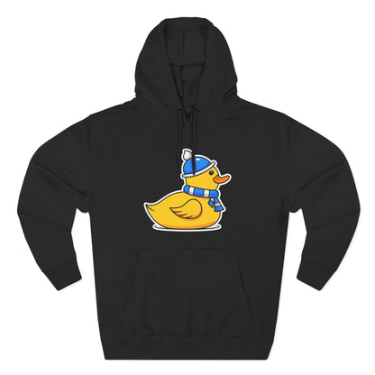 Three-Panel Fleece Hoodie (Chilly Duck)