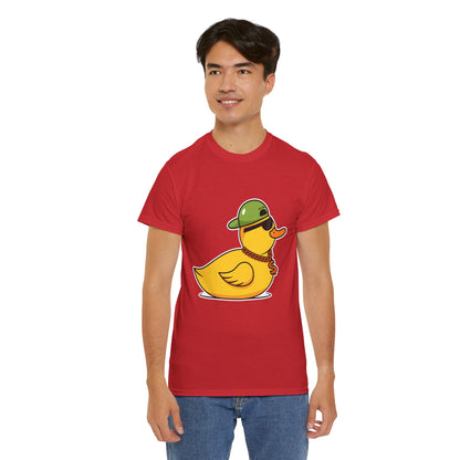 Unisex Heavy Cotton Tee (Gangster Duck)