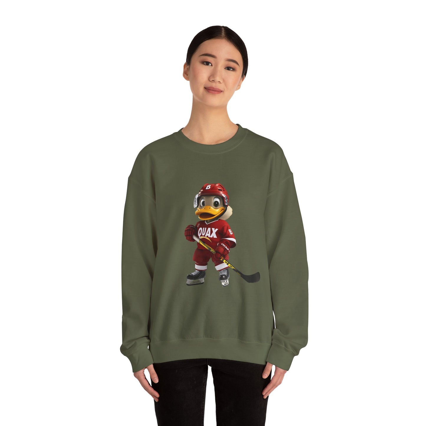 Unisex Heavy Blend™ Crewneck Sweatshirt (Hockey Quax)