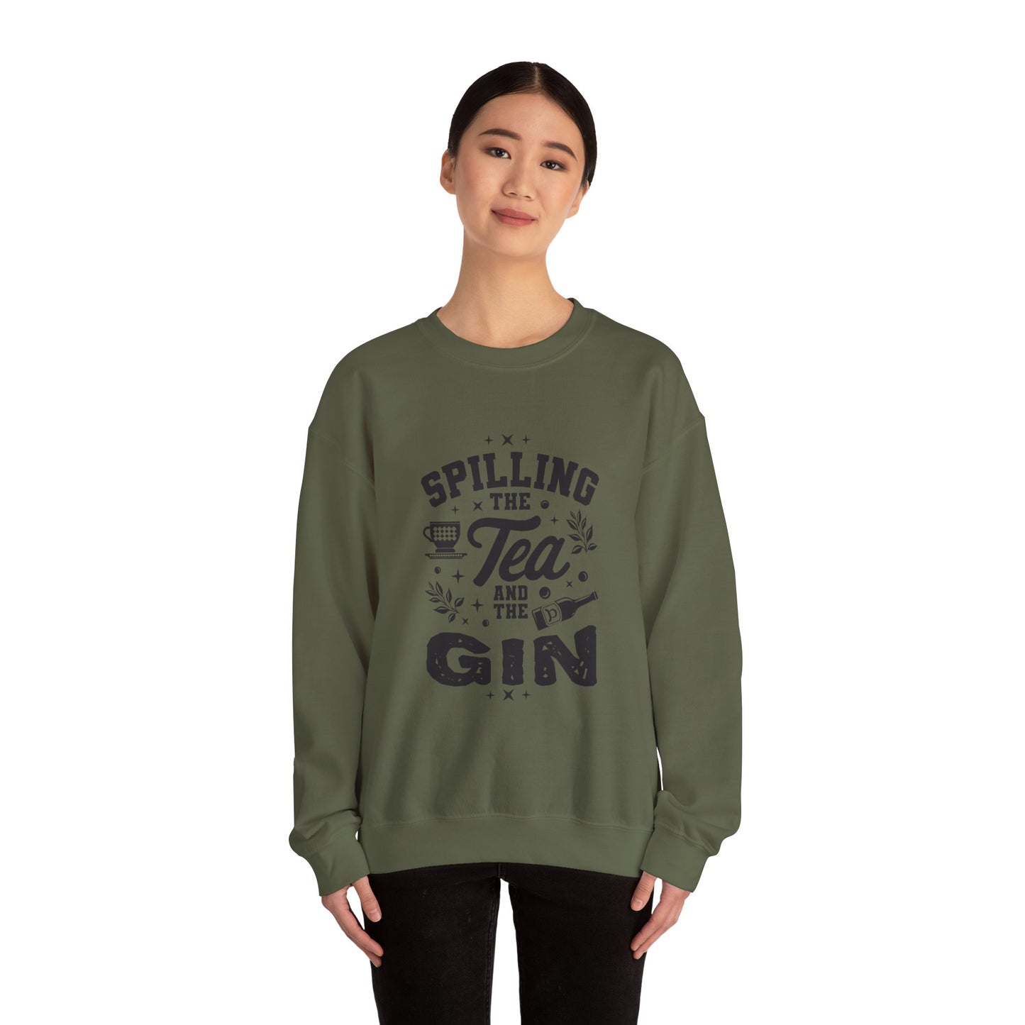 Unisex Heavy Blend™ Crewneck Sweatshirt (Spill Tea & Gin)