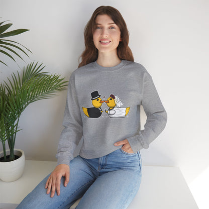 Unisex Heavy Blend™ Crewneck Sweatshirt (Wedding Ducks)