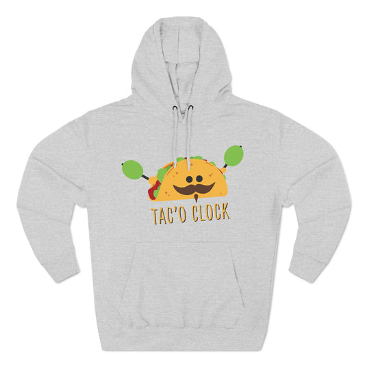 Three-Panel Fleece Hoodie (Tac'O Clock)