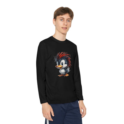 Youth Long Sleeve Competitor Tee (Red Hair Duck)