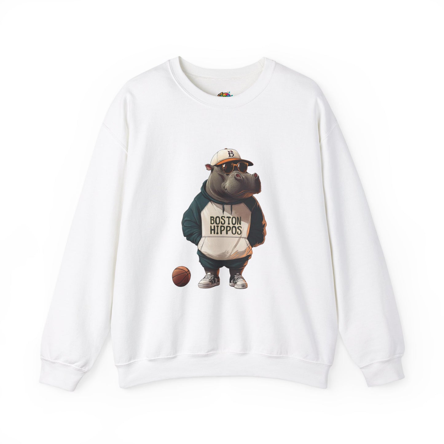 Unisex Heavy Blend™ Crewneck Sweatshirt (Boston Hippos)