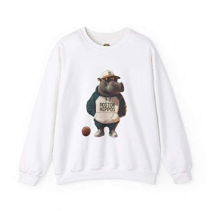 Unisex Heavy Blend™ Crewneck Sweatshirt (Boston Hippos)