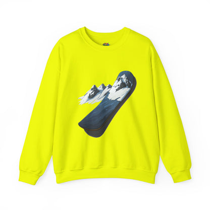 Unisex Heavy Blend™ Crewneck Sweatshirt (Mountain Snowboard)