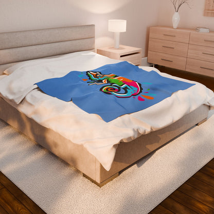 Velveteen Plush Blanket (DC Logo)
