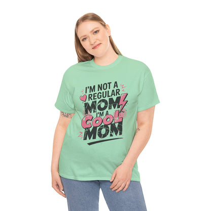 Unisex Heavy Cotton Tee (I'm Not a Regular Mom, I'm a Cool Mom)