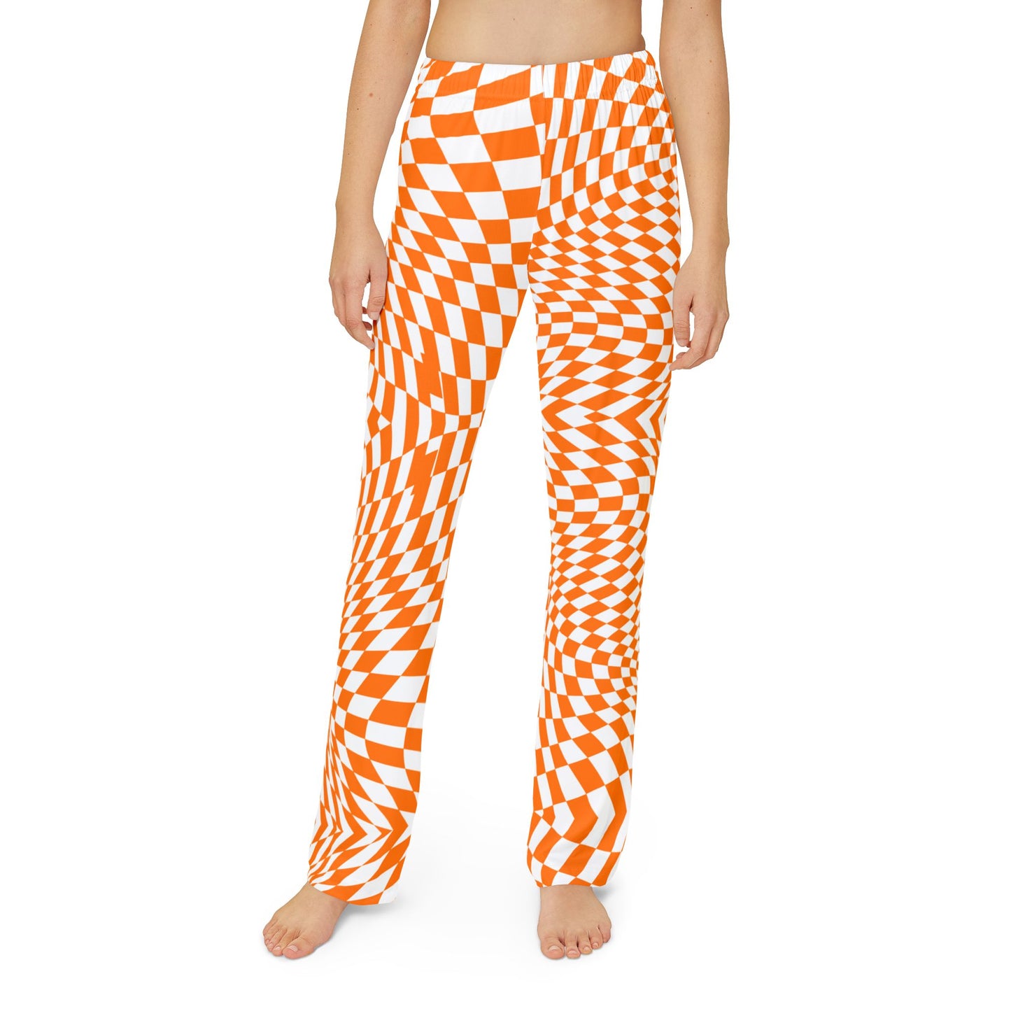 Kids Lounge Pants (Orange Pixels)