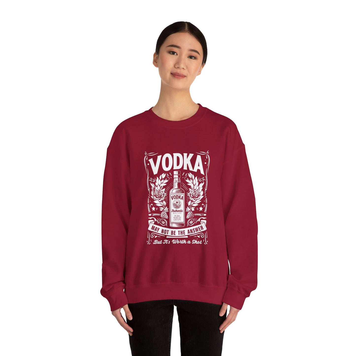 Unisex Heavy Blend™ Crewneck Sweatshirt (Vodka - Worth a Shot)