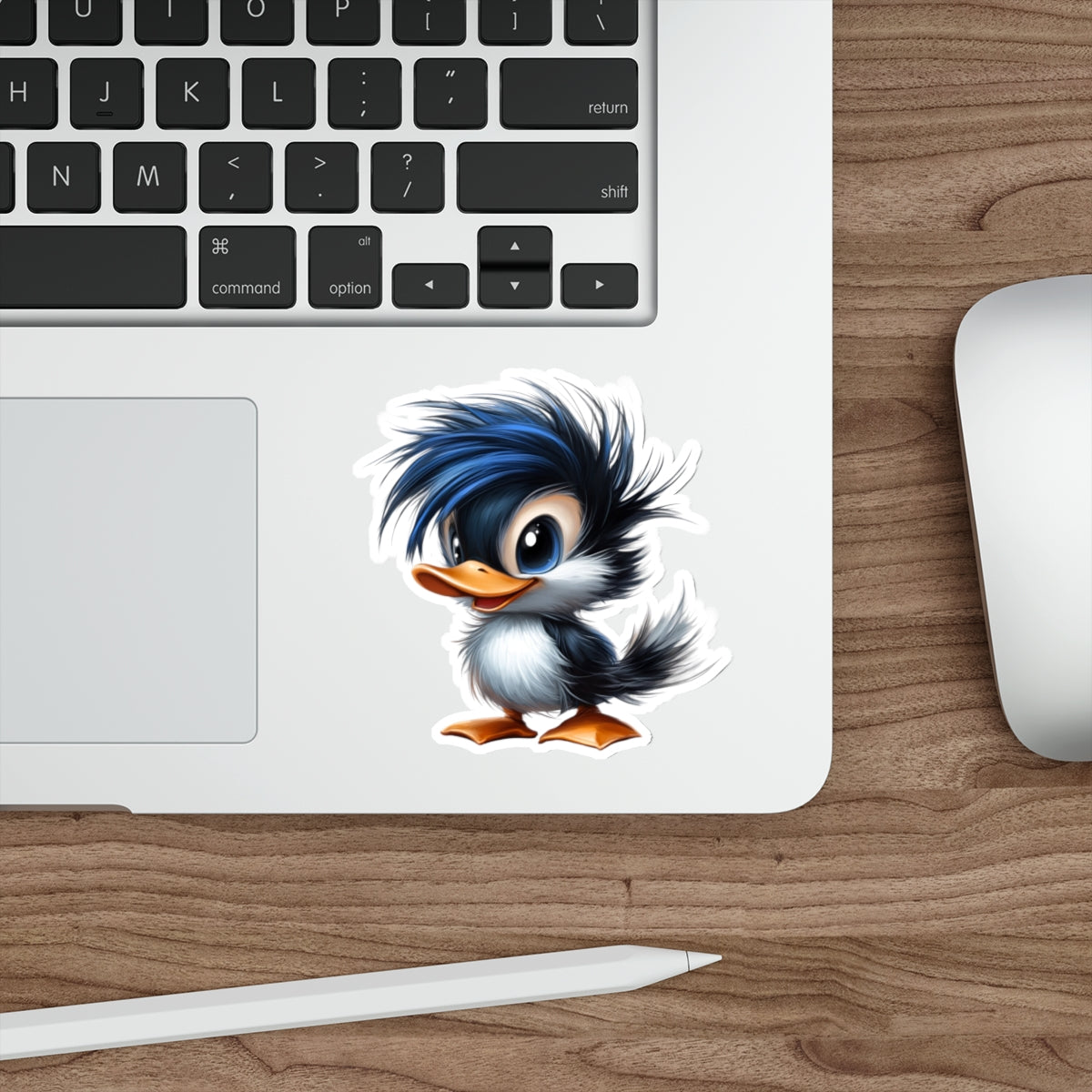 Die-Cut Stickers | Perfect for Laptops & Travel Decor (Blue Hair Duck)