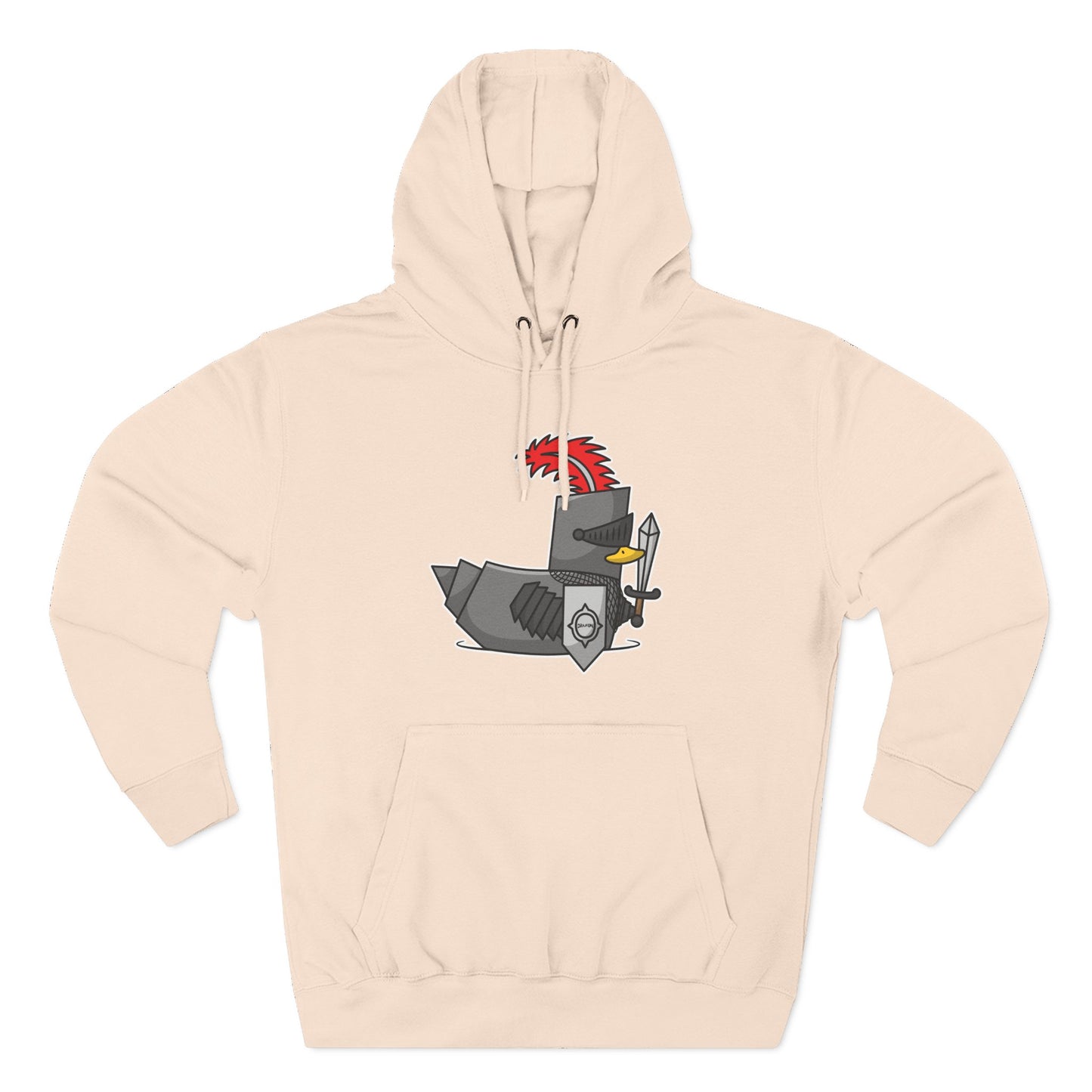 Three-Panel Fleece Hoodie (Knight Duck)