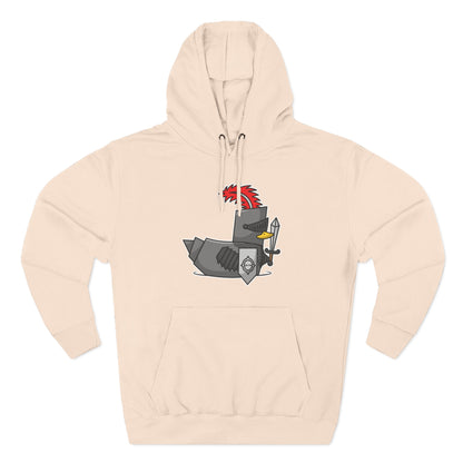 Three-Panel Fleece Hoodie (Knight Duck)