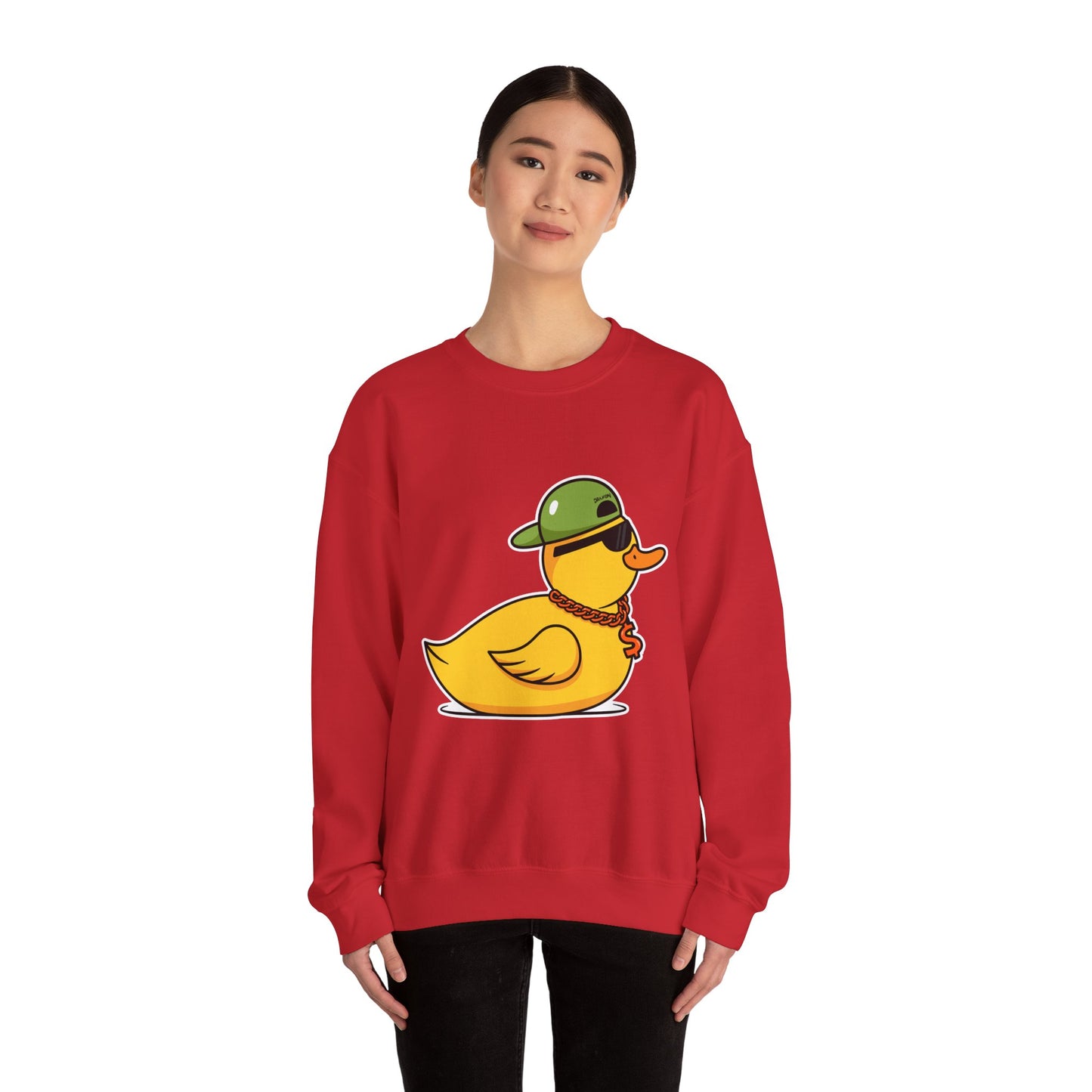 Unisex Heavy Blend™ Crewneck Sweatshirt (Gangster Duck)