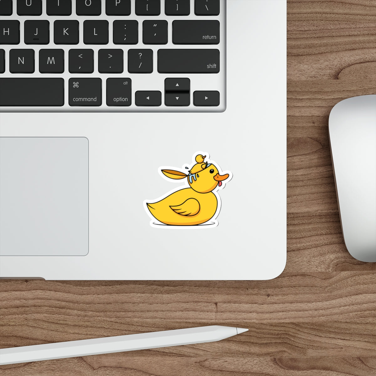Die-Cut Stickers | Vibrant Art for Personalization (Duck Bird Brain)