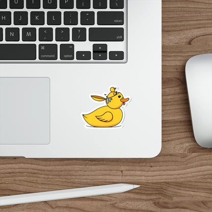 Die-Cut Stickers | Vibrant Art for Personalization (Duck Bird Brain)