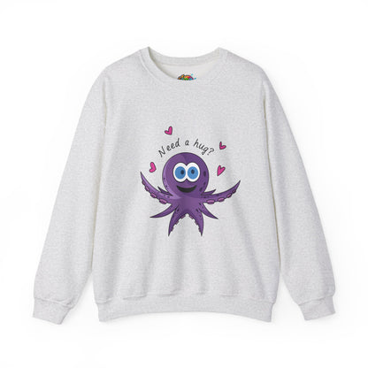 Unisex Heavy Blend™ Crewneck Sweatshirt (Octopus Hug)